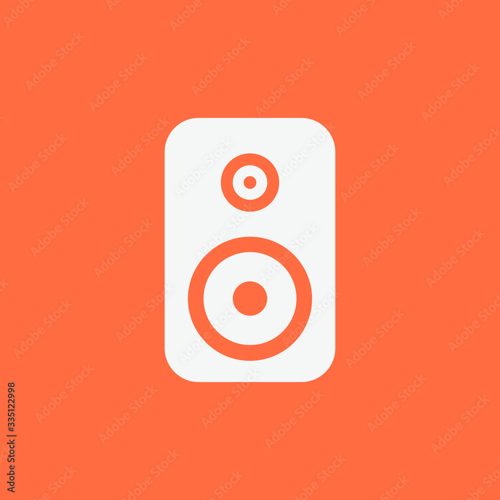 stereo speaker icon. vector sound system speakers - music icon stereo speaker icon. vector sound system speakers - music icon