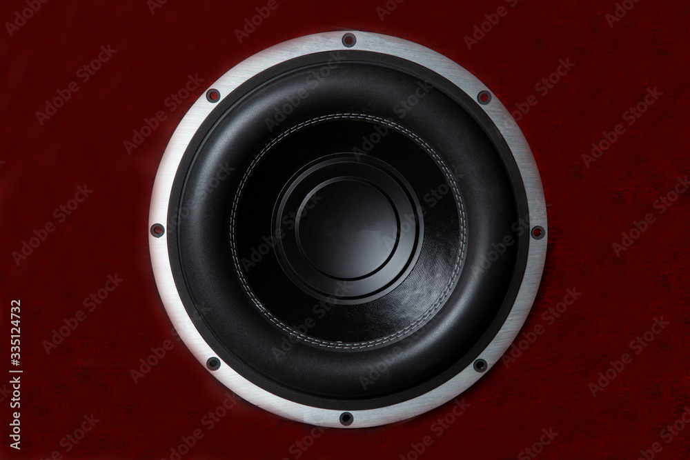 custom made wallpaper toronto digitalCar audio system on a black background.Subwoofer.