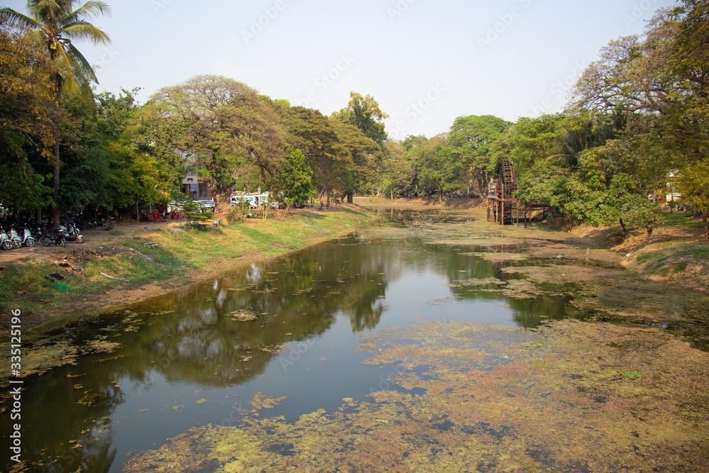 A beautiful view of Siem Reap city at Cambodia.