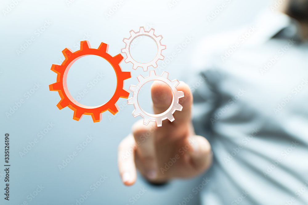 gear Technology setting concept background. gear Technology setting concept background.