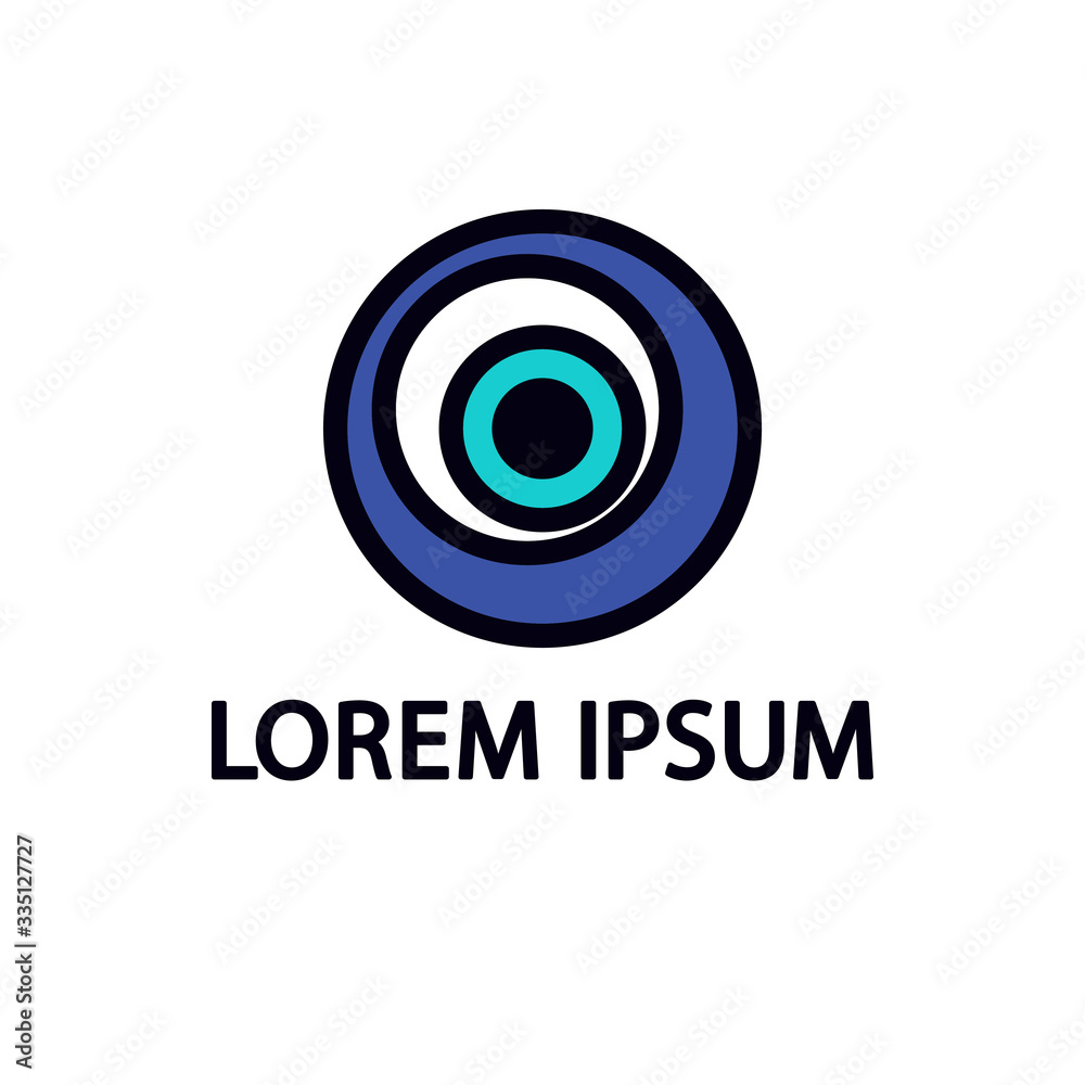 Obraz premium fatima eye line icon, vector illustration