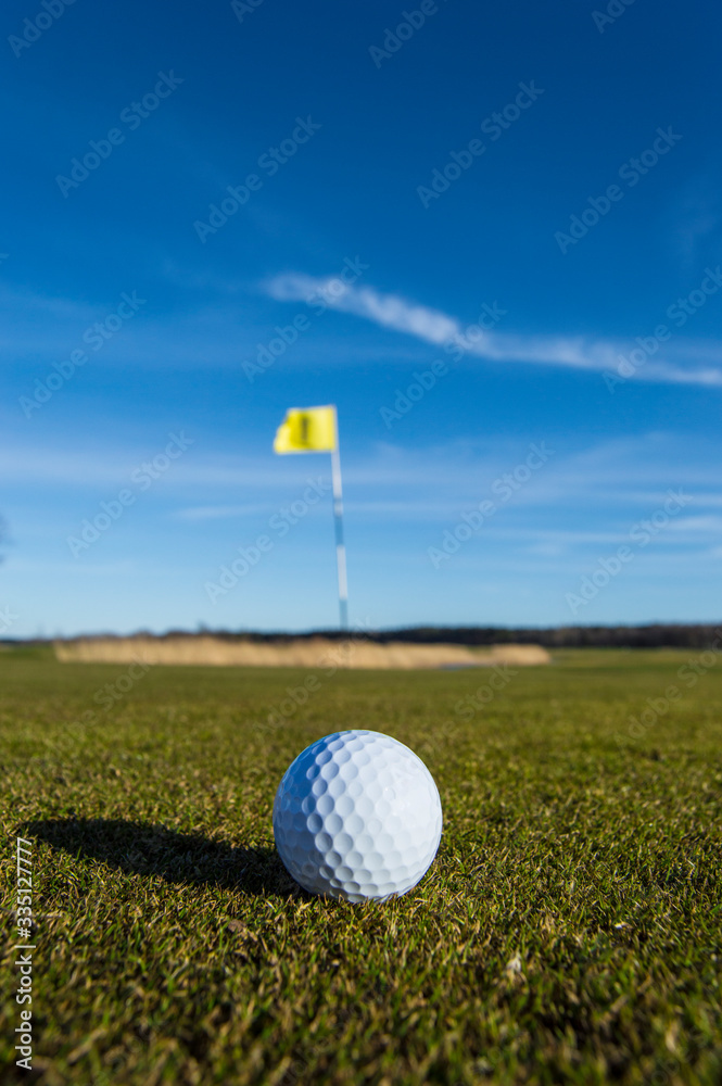 Obraz premium golf ball on grass