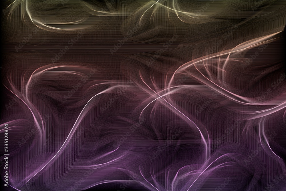 Fototapeta premium Energetic Abstract Split Flowing Purple & Yellow Lines Background