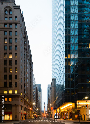 City Street view of downtown Toronto
