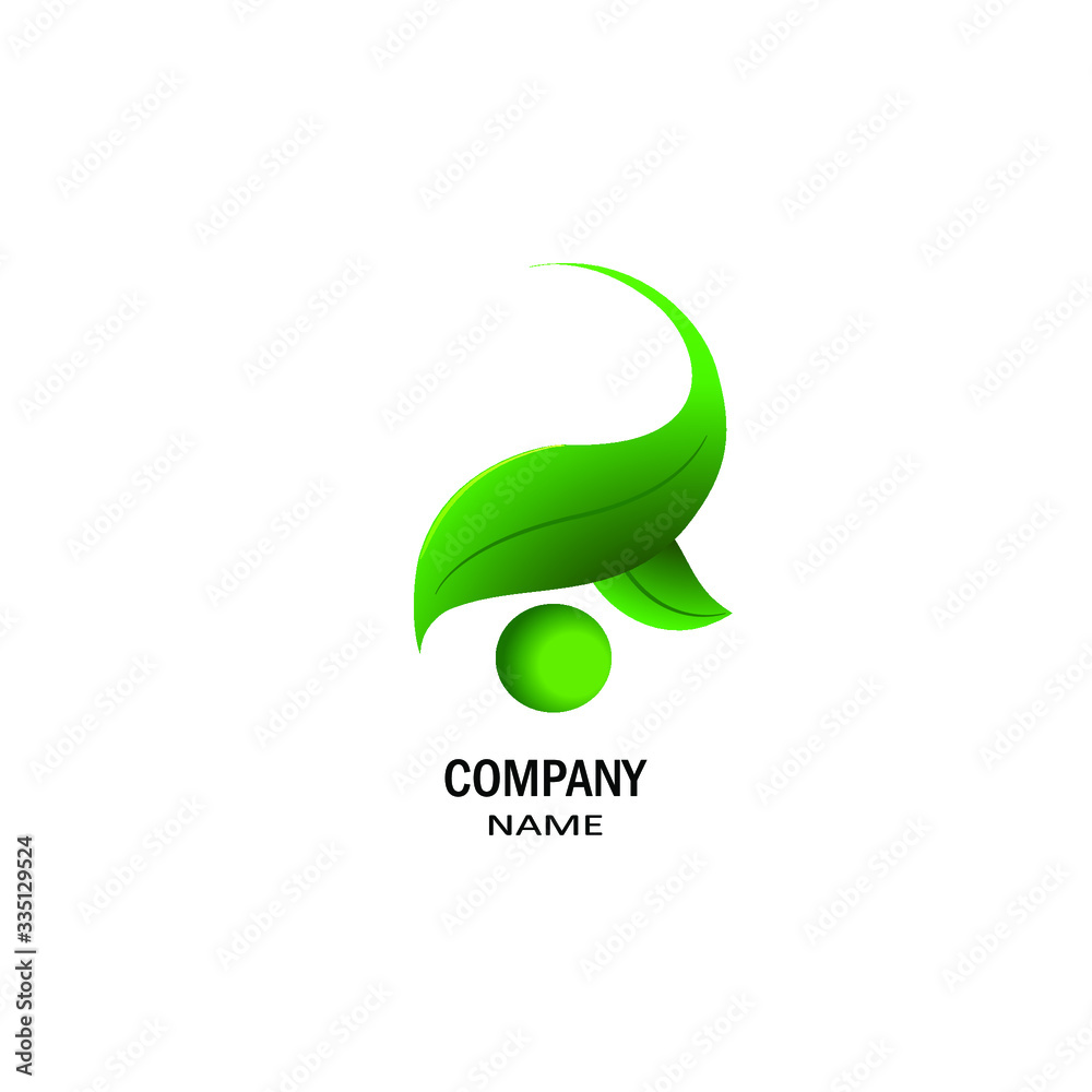 leaf logo design icon Vector Illustration. leaf logo design icon Vector Illustration.