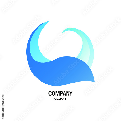 leaf logo design icon Vector Illustration.