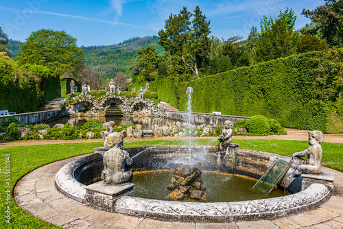 Fountain in Villa Barbarigo in Valsanzibio