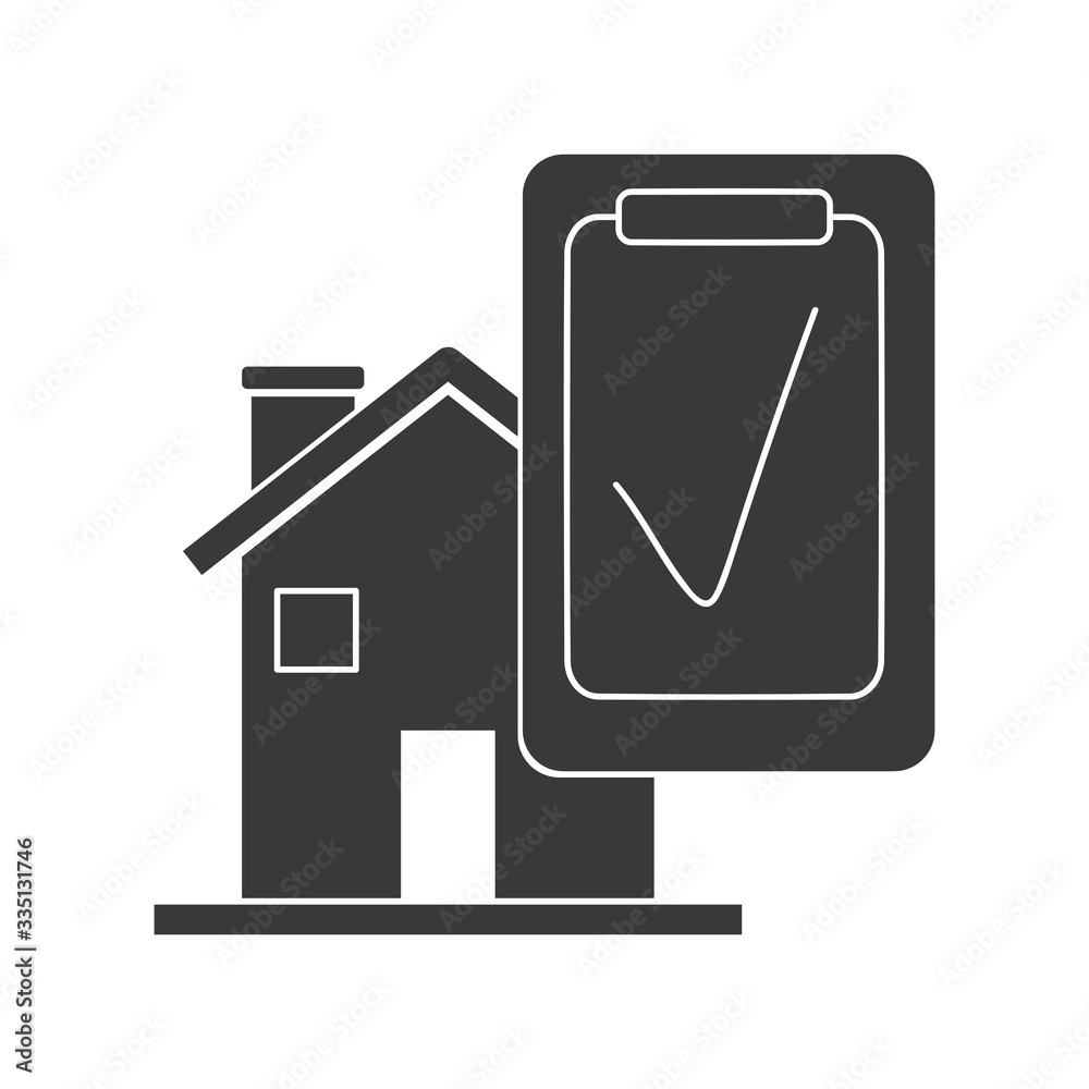 Home Inspection Icon Vector Home Inspection Icon Vector