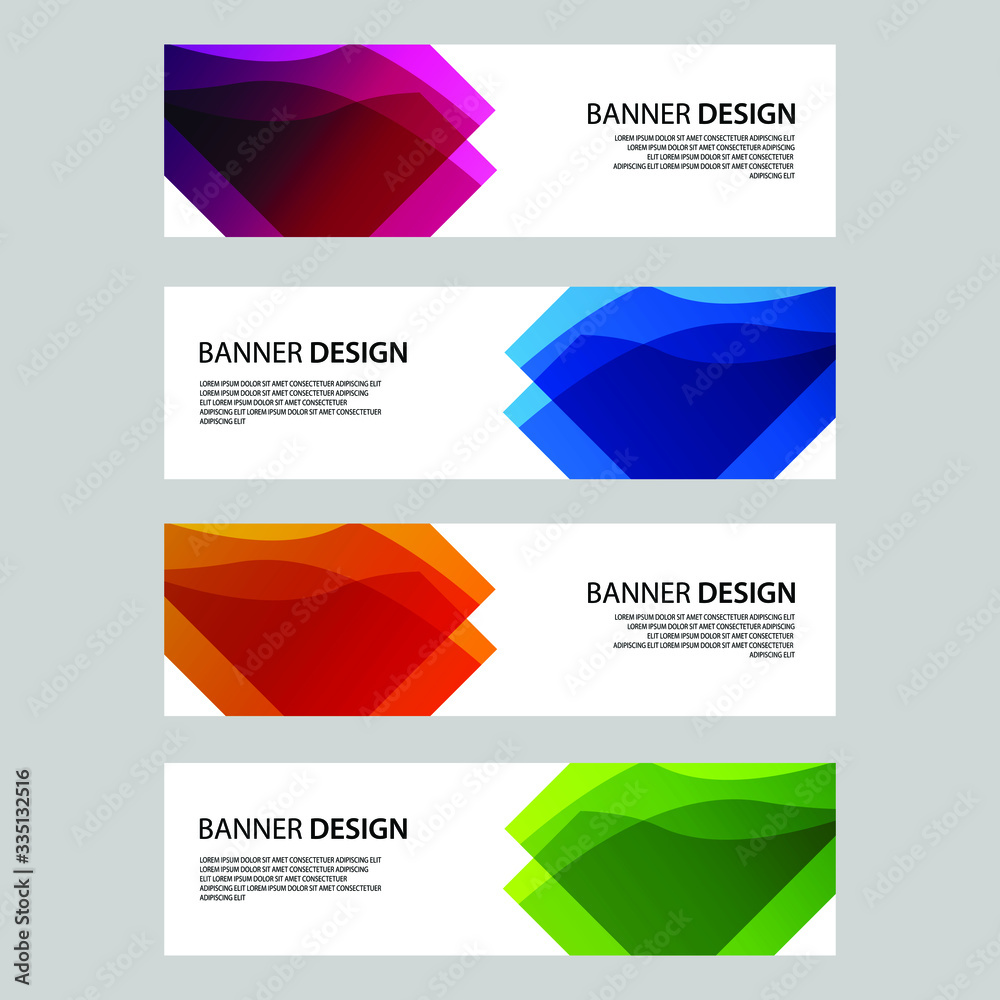 Naklejka premium Vector Abstract banner web template