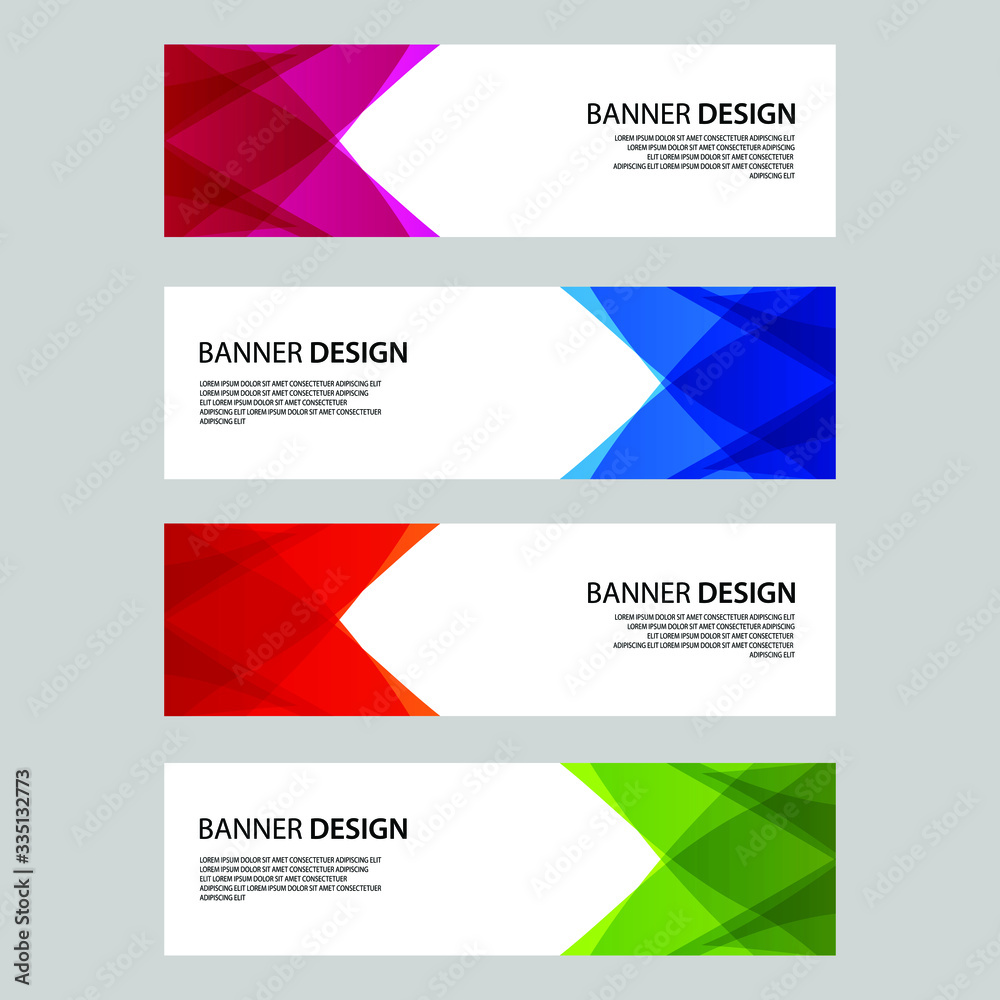 Fototapeta premium Vector Abstract banner web template
