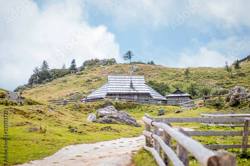 cottage in the alps, Slovenia, Velika planina