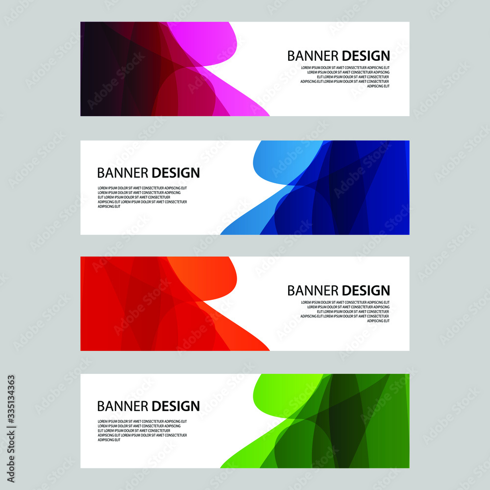 Naklejka premium Vector Abstract banner web template
