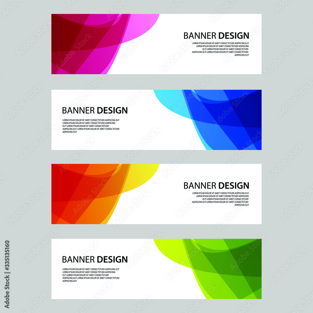 Fototapeta premium Vector Abstract banner web template