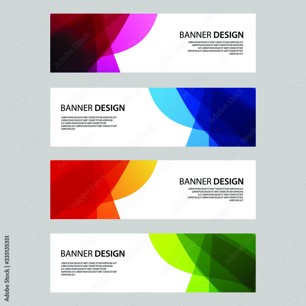 Obraz premium Vector Abstract banner web template