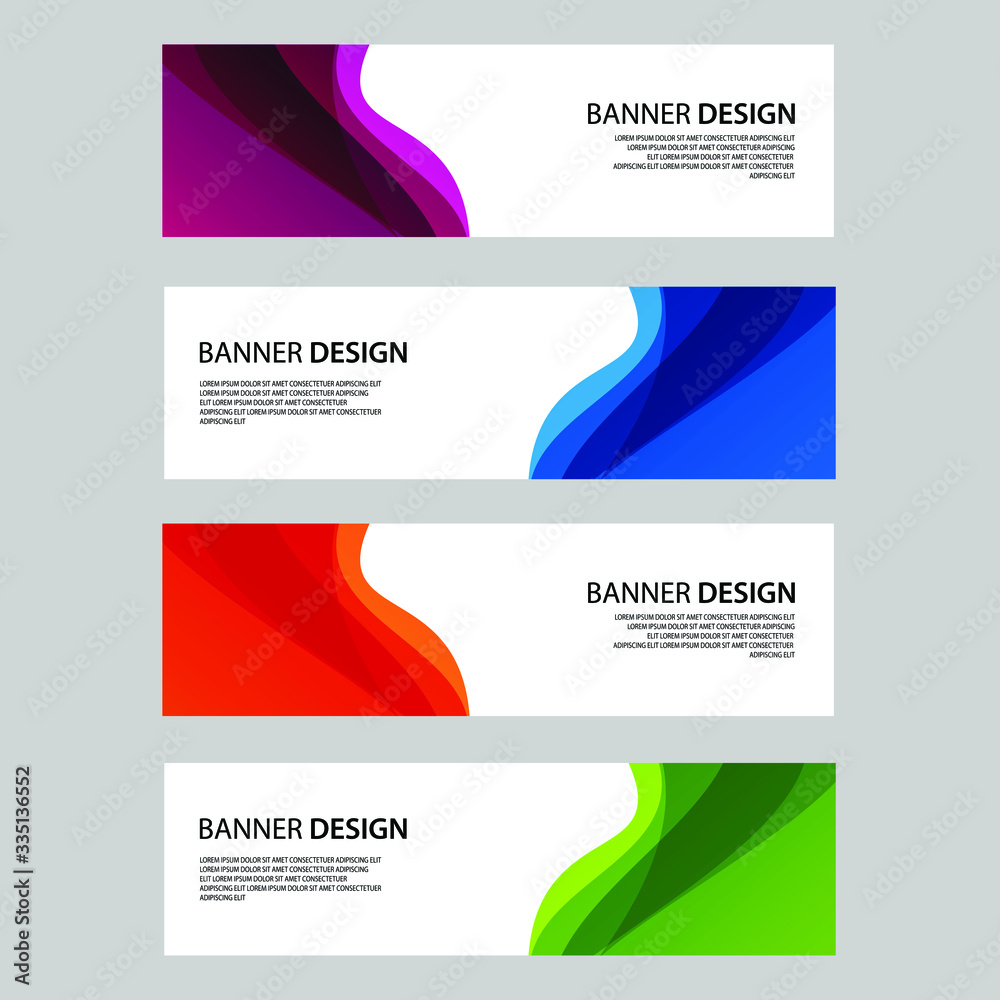 Naklejka premium Vector Abstract banner web template