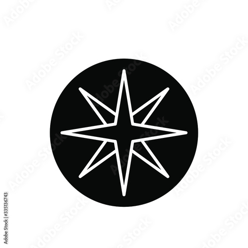 Compass icon design template