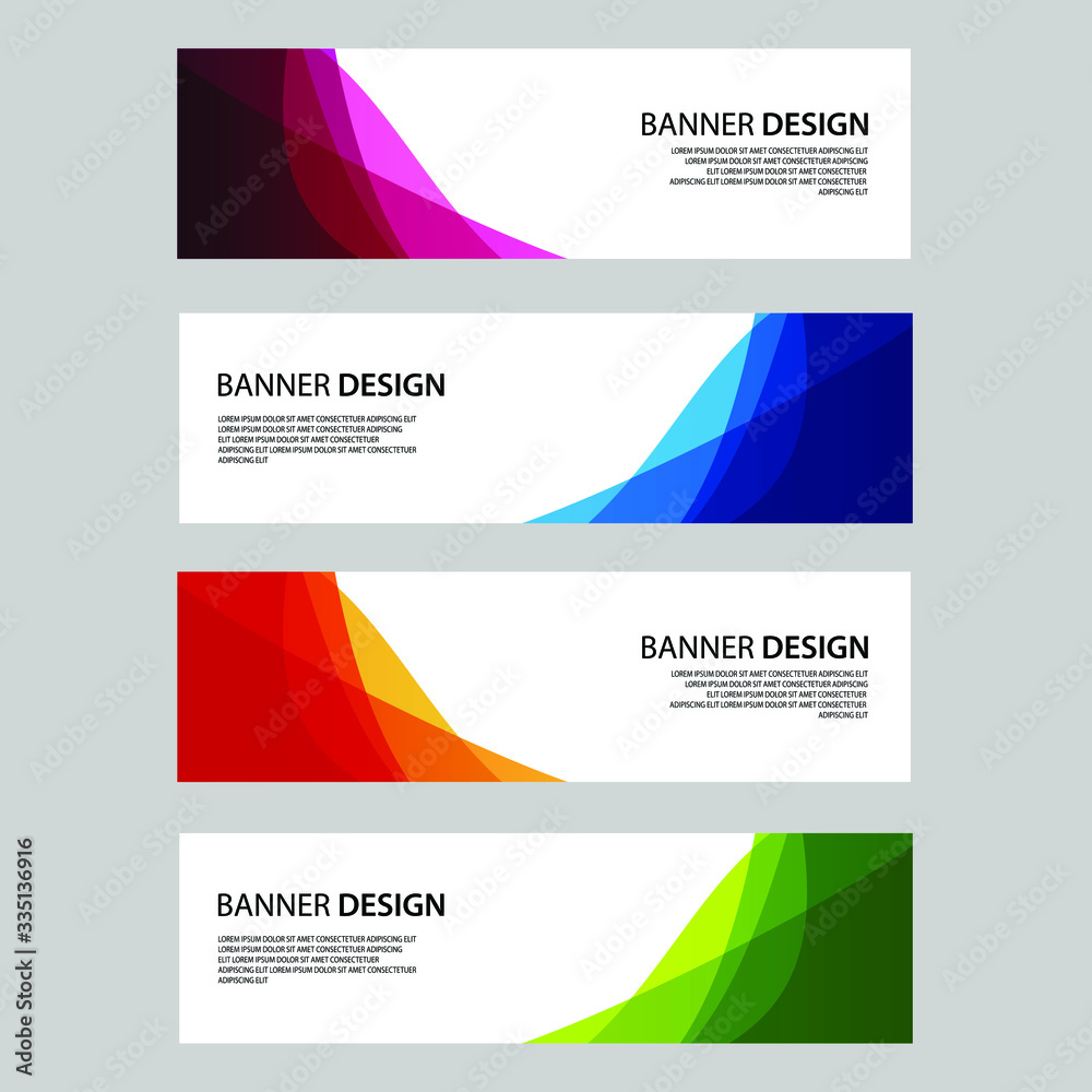 Fototapeta premium Vector Abstract banner web template