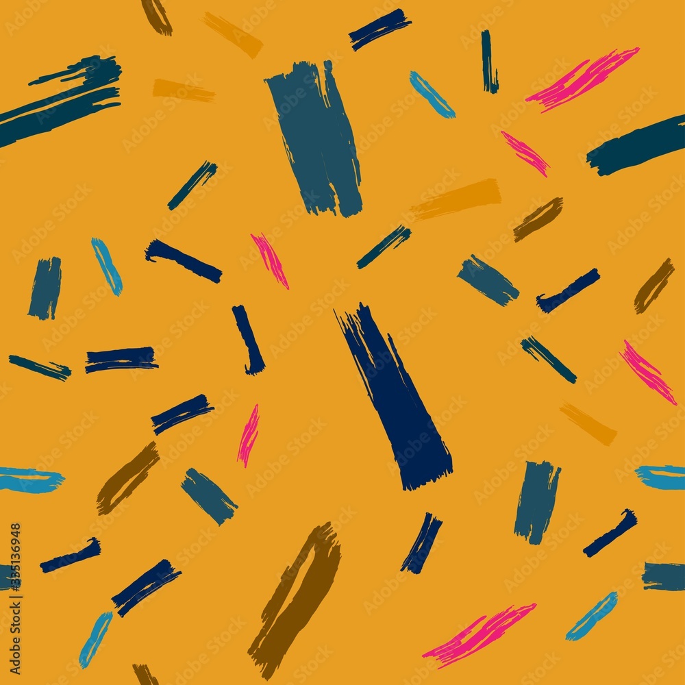 Many strokes of the brush form an endless chaotic pattern. Many strokes of the brush form an endless chaotic pattern.