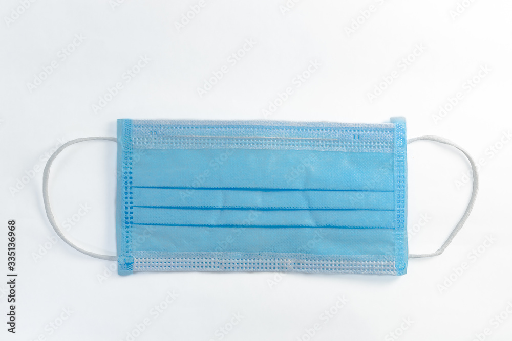 medical mask can protect the corona virus on a white background. medical mask can protect the corona virus on a white background.