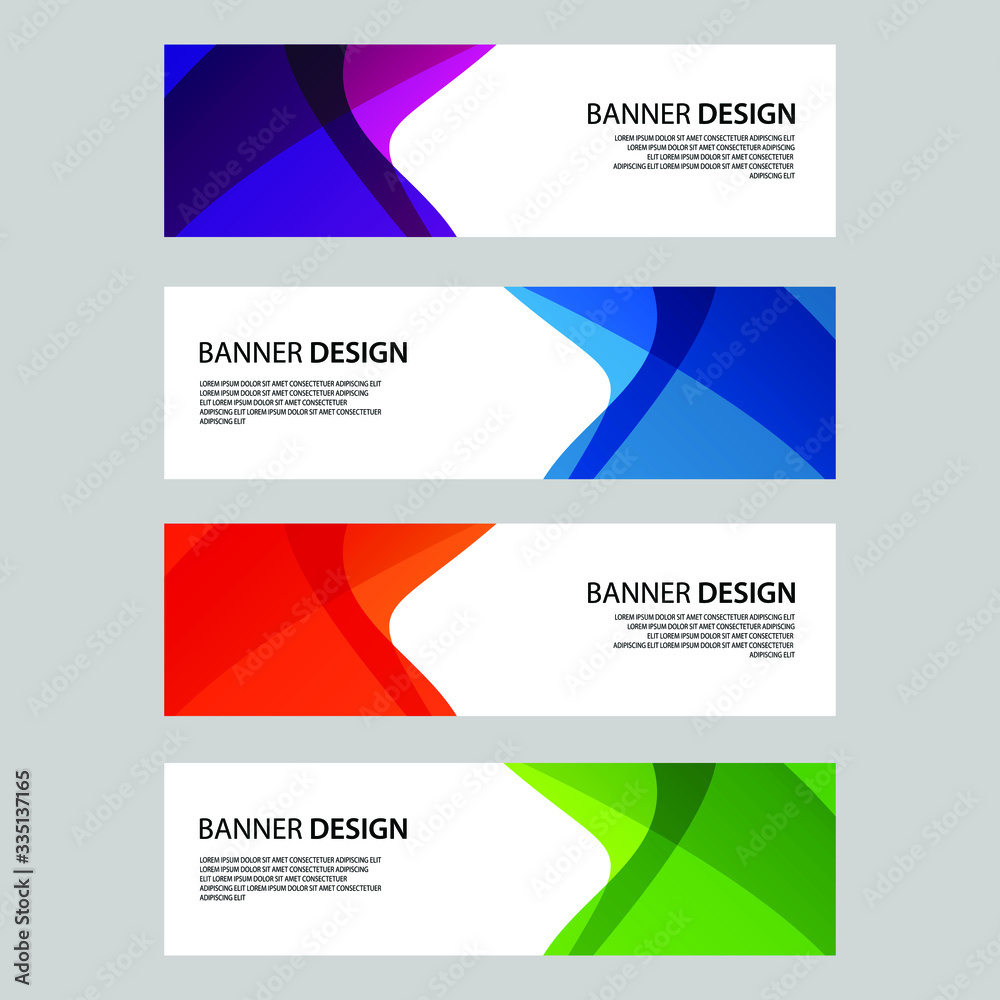Naklejka premium Vector Abstract banner web template