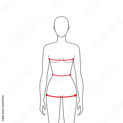 Women measurements fashion.