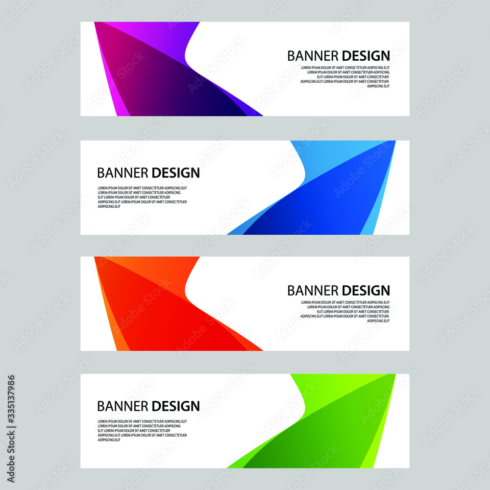 Naklejka premium Vector Abstract banner web template