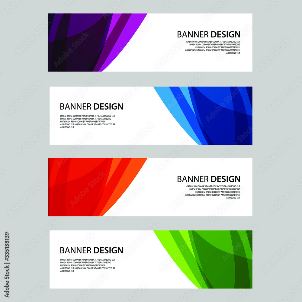 Fototapeta premium Vector Abstract banner web template