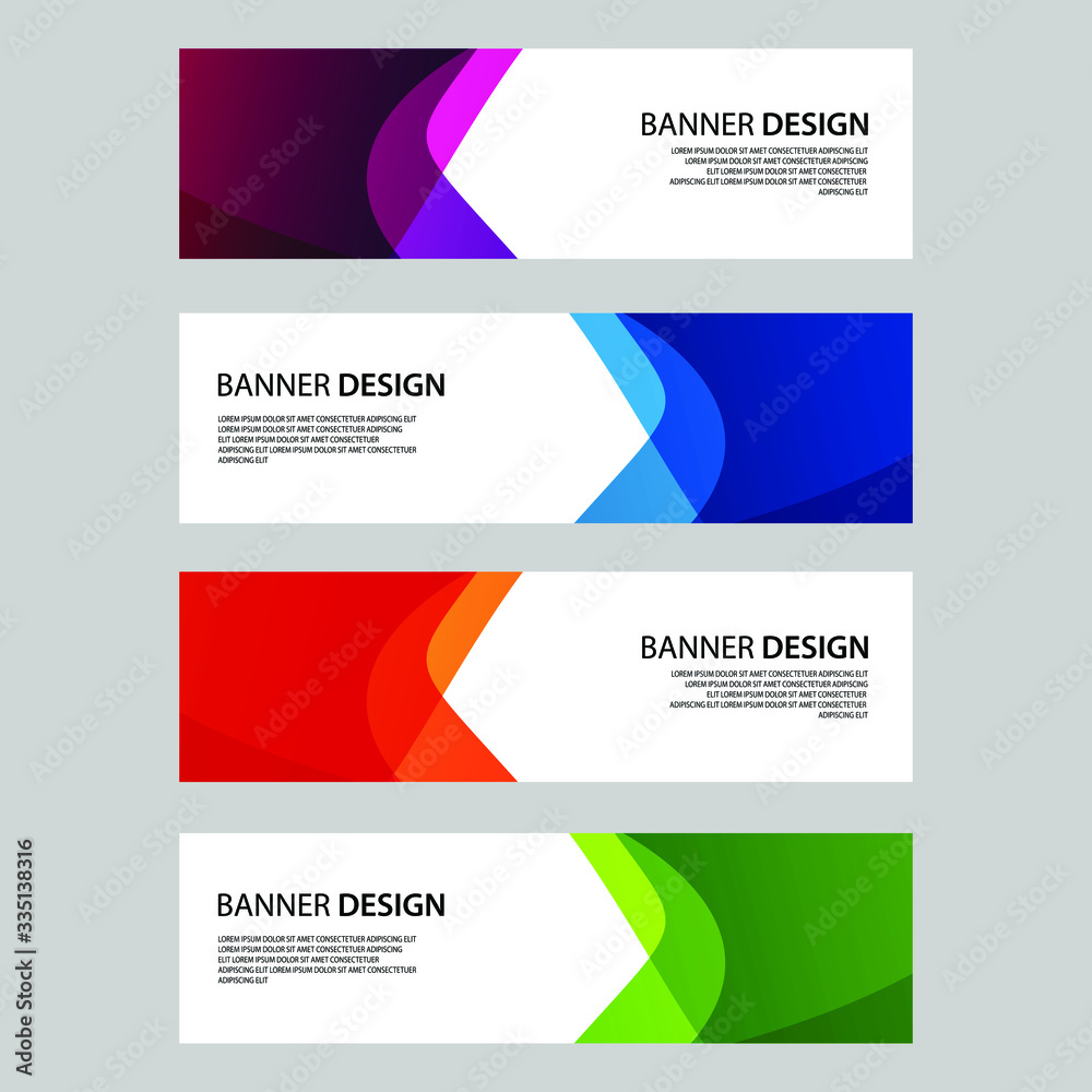 Fototapeta premium Vector Abstract banner web template