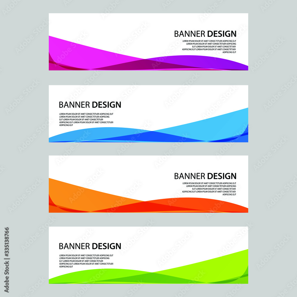 Fototapeta premium Vector Abstract banner web template