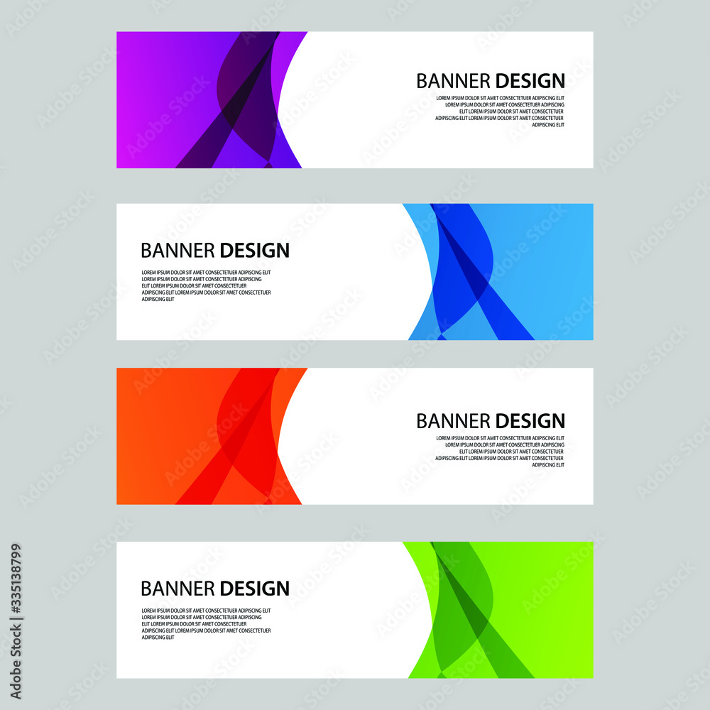 Fototapeta premium Vector Abstract banner web template
