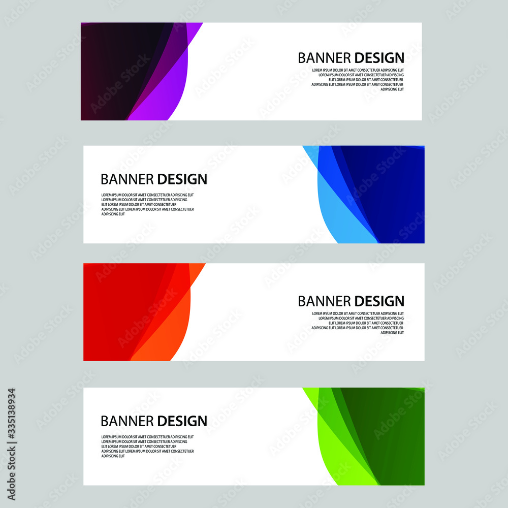 Naklejka premium Vector Abstract banner web template
