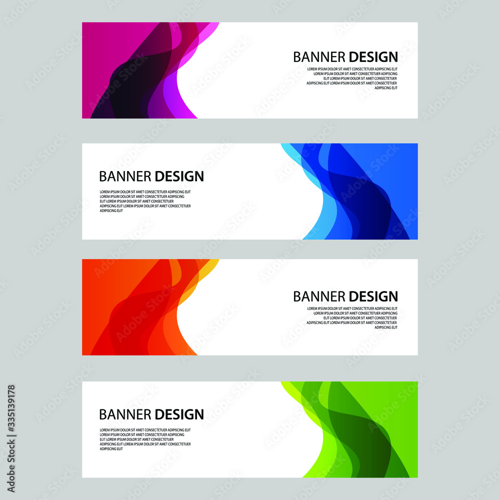 Fototapeta premium Vector Abstract banner web template