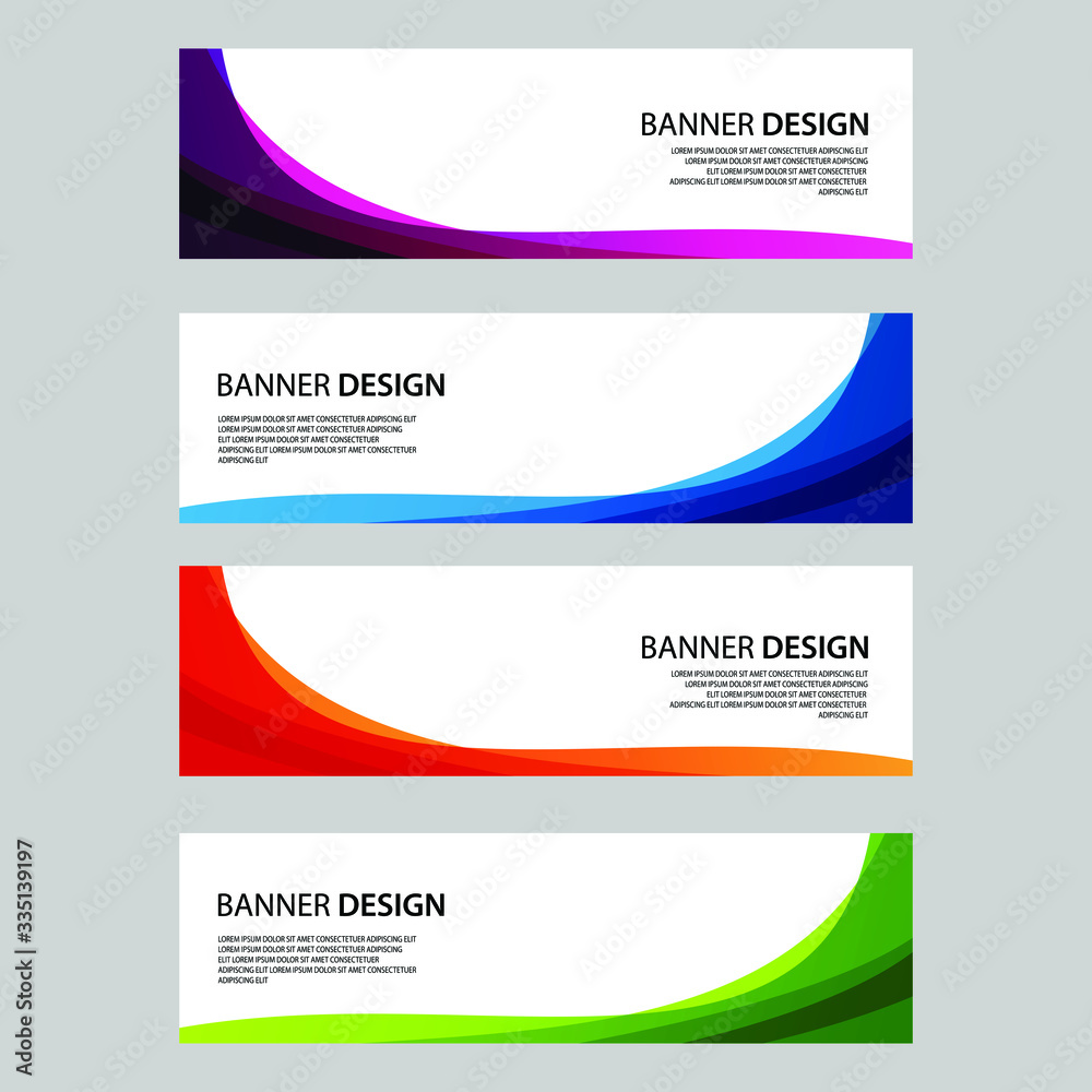 Fototapeta premium Vector Abstract banner web template