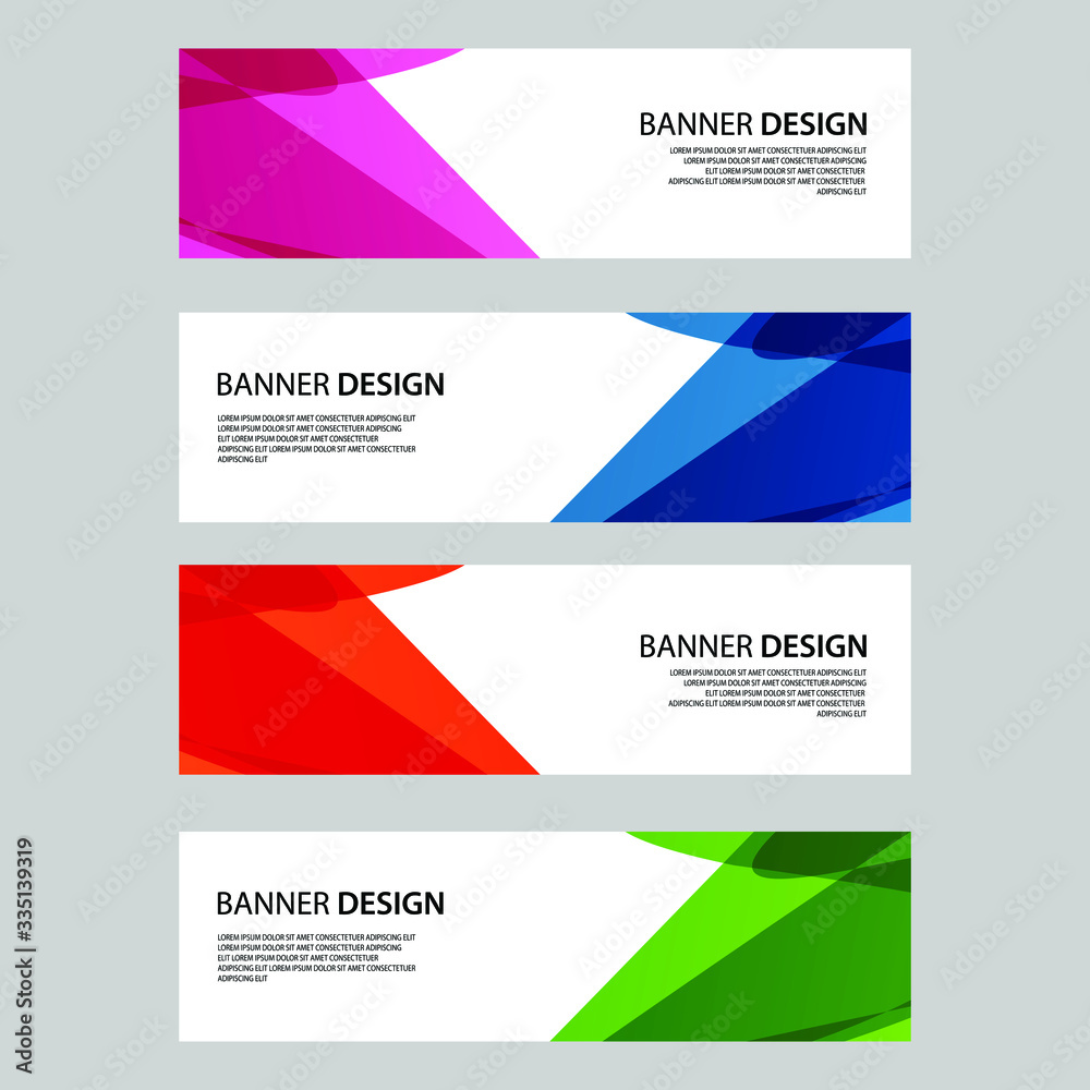 Fototapeta premium Vector Abstract banner web template
