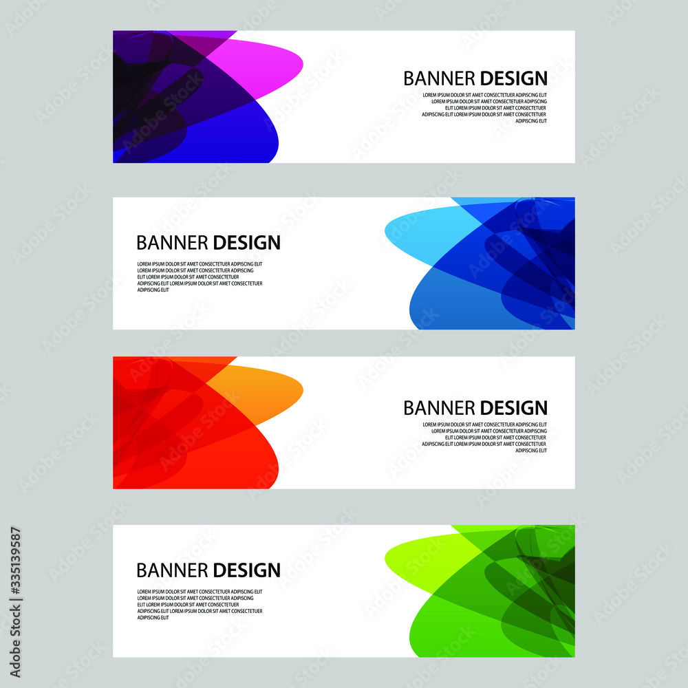 Fototapeta premium Vector Abstract banner web template