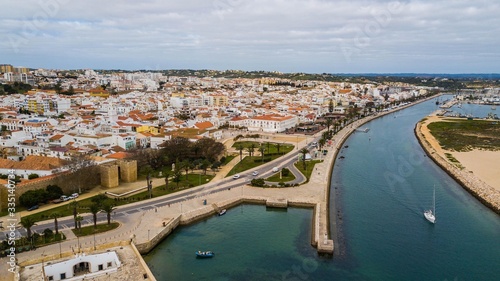 Aerial view of the city of Lagos, Algarve, Portugal © Jair