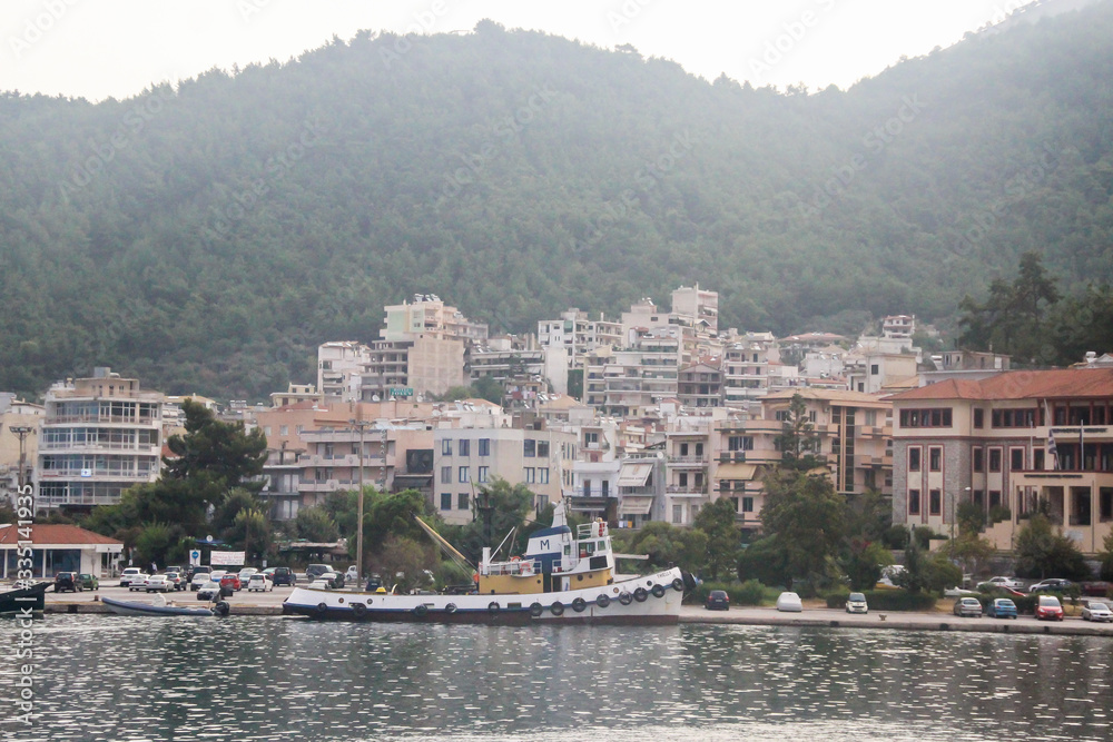 Greece various landscapes and views, mountains, seas, flowers, vegetation