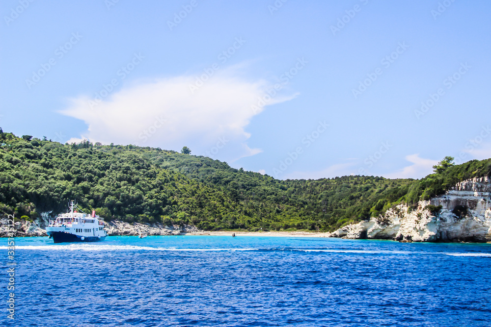 Paxos, Antipaxos islands beaches, waterfront, sea, bay, Greece