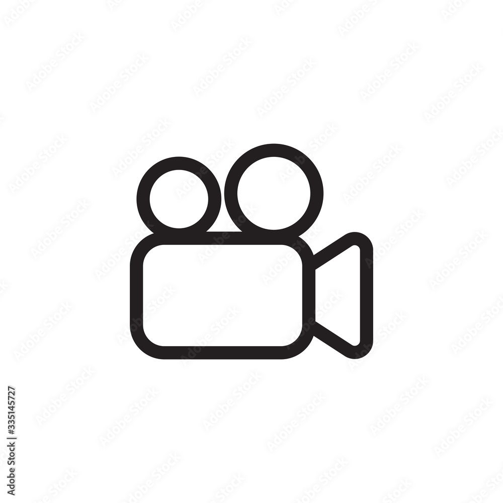 Video Camera Vector Icon. Cinema camera icon. Movie Camera icon in trendy  flat style - Vector. Stock Vector | Adobe Stock
