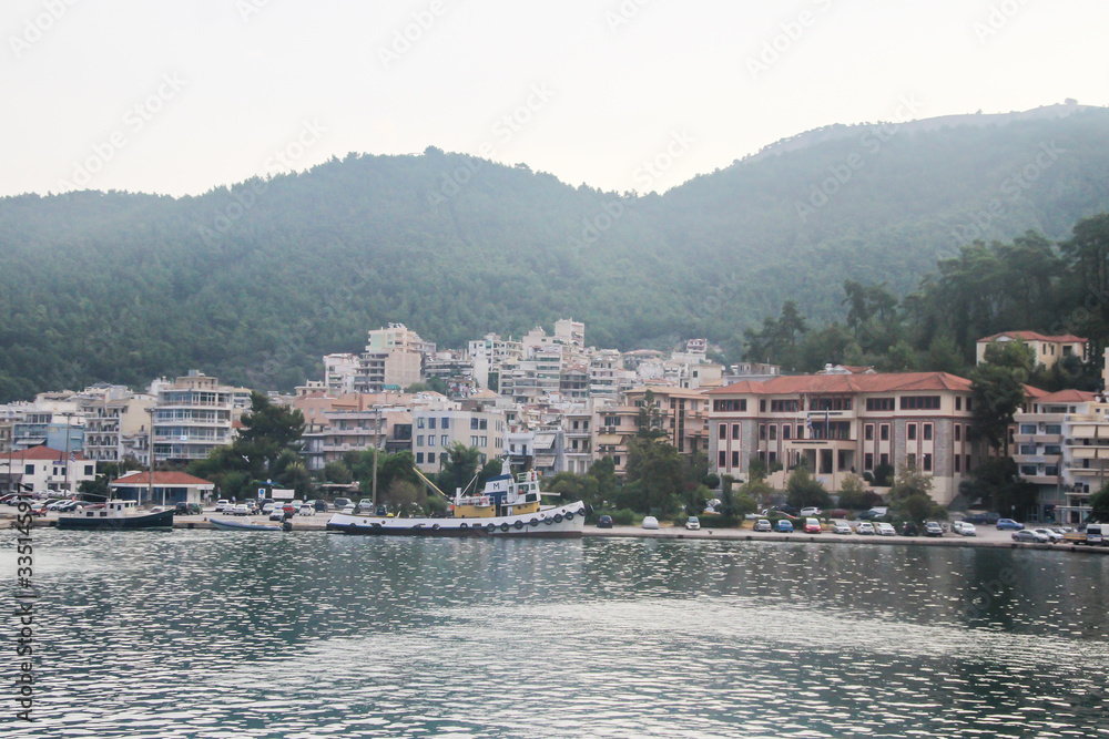 Greece various landscapes and views, mountains, seas, flowers, vegetation