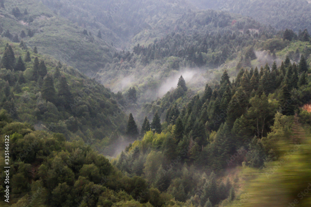 Thessaly beautiful mountains, forests, views, landscapes, scenery, Greece