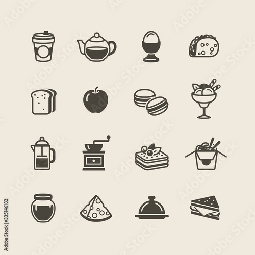 Food and Drink icons set