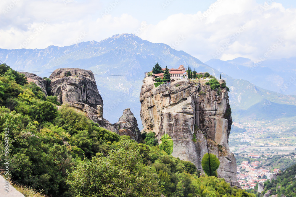 Meteora monastery, Thessaly beautiful mountains, views, landscapes, scenery, Greece