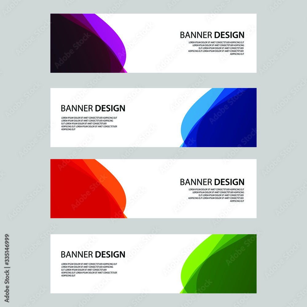 Fototapeta premium Vector Abstract banner web template