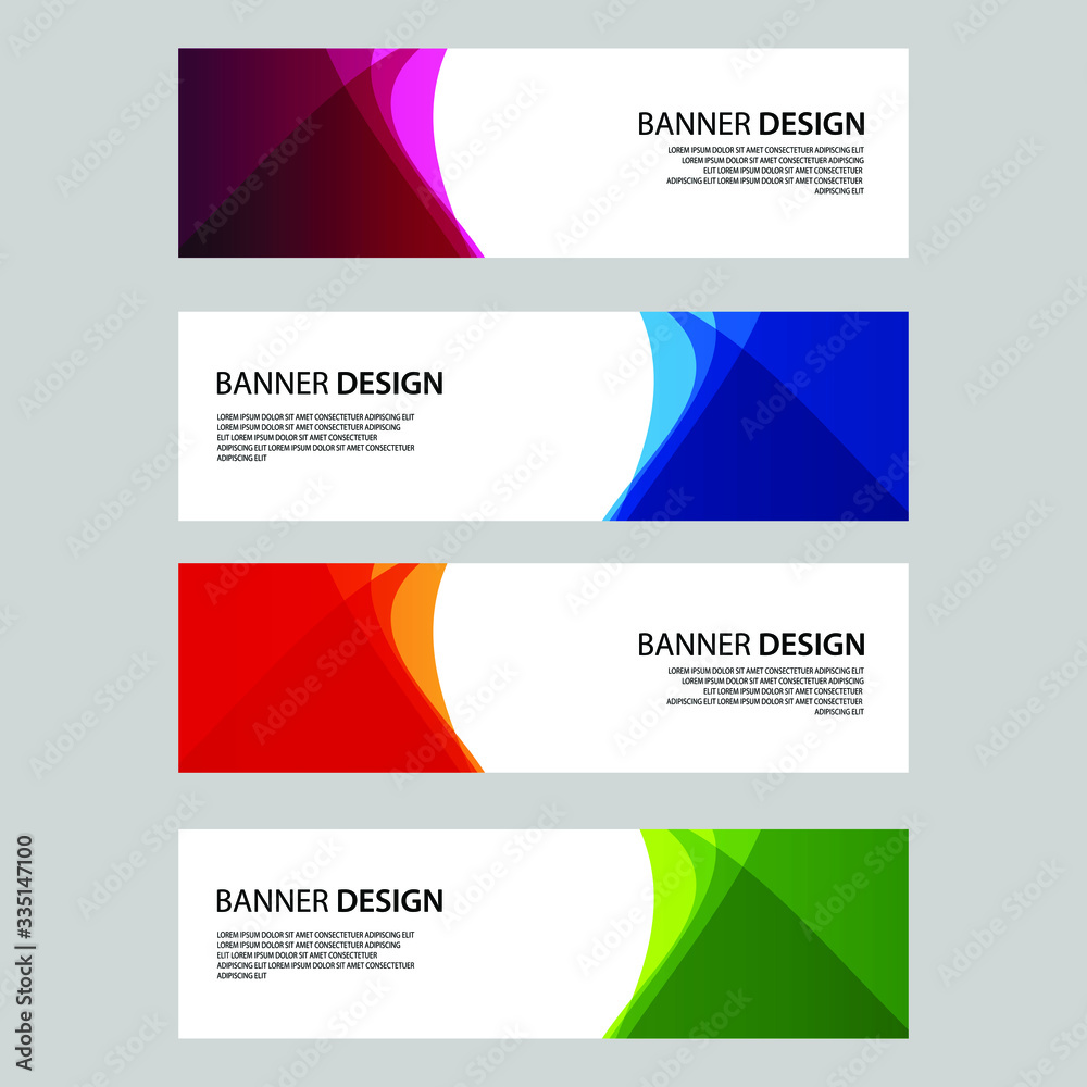 Fototapeta premium Vector Abstract banner web template