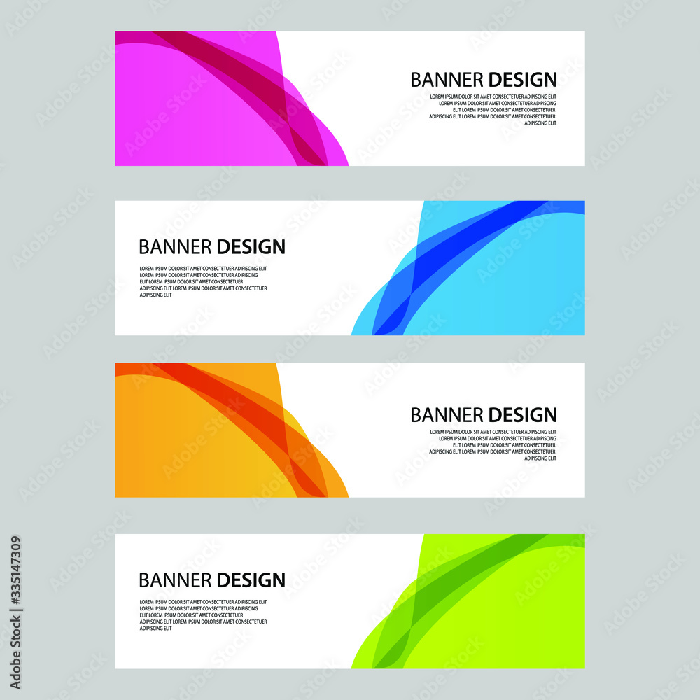 Fototapeta premium Vector Abstract banner web template