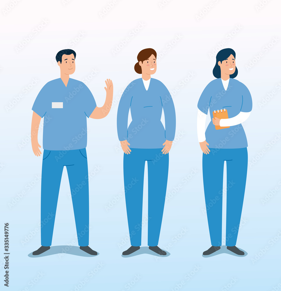 group of paramedics avatar characters vector illustration design group of paramedics avatar characters vector illustration design