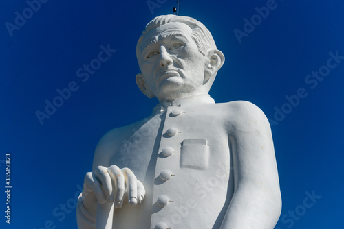 Statue of Padre Cicero, Juazeiro do Norte, Ceara, Brazil on May 3, 2016. He was a Brazilian Catholic priest, very popular and beloved among the people of northeastern Brazil photo