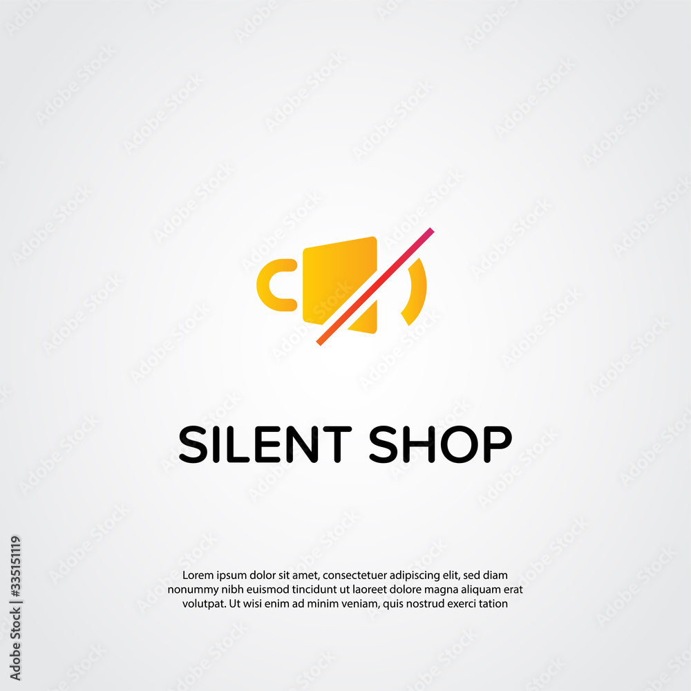Silent Shopping Logo Template MS 3