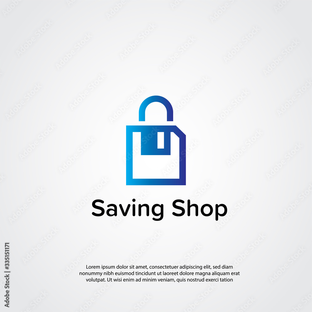 Save Shopping Logo Template MS 3